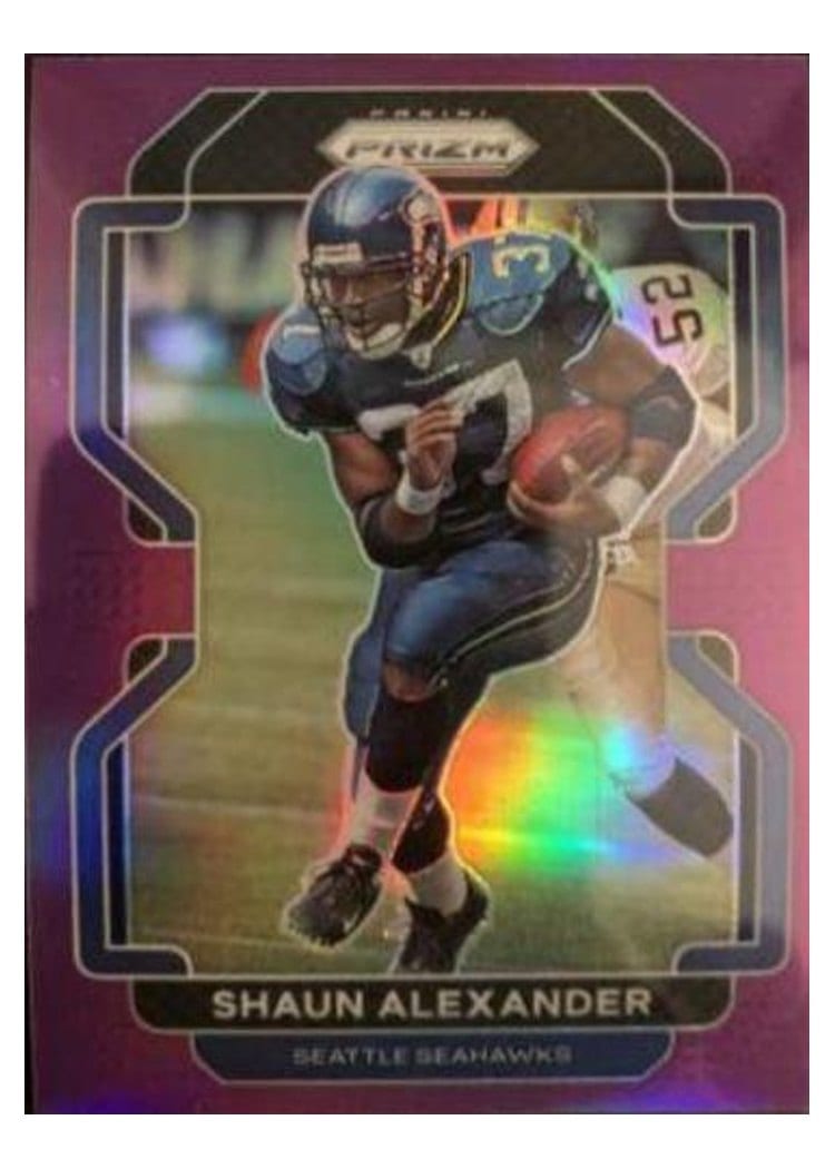 2021 Panini Prizm Base Set Shaun Alexander #50 card