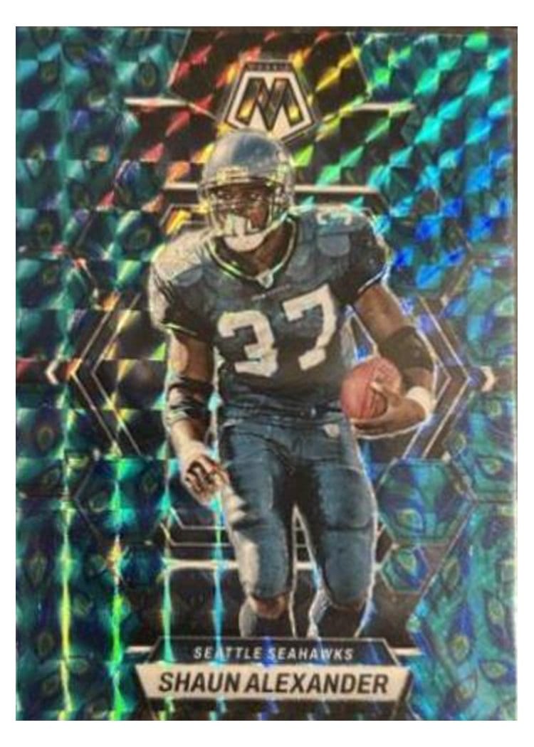 2023 Panini Mosaic Base Set Shaun Alexander Choice Peacock #226 card