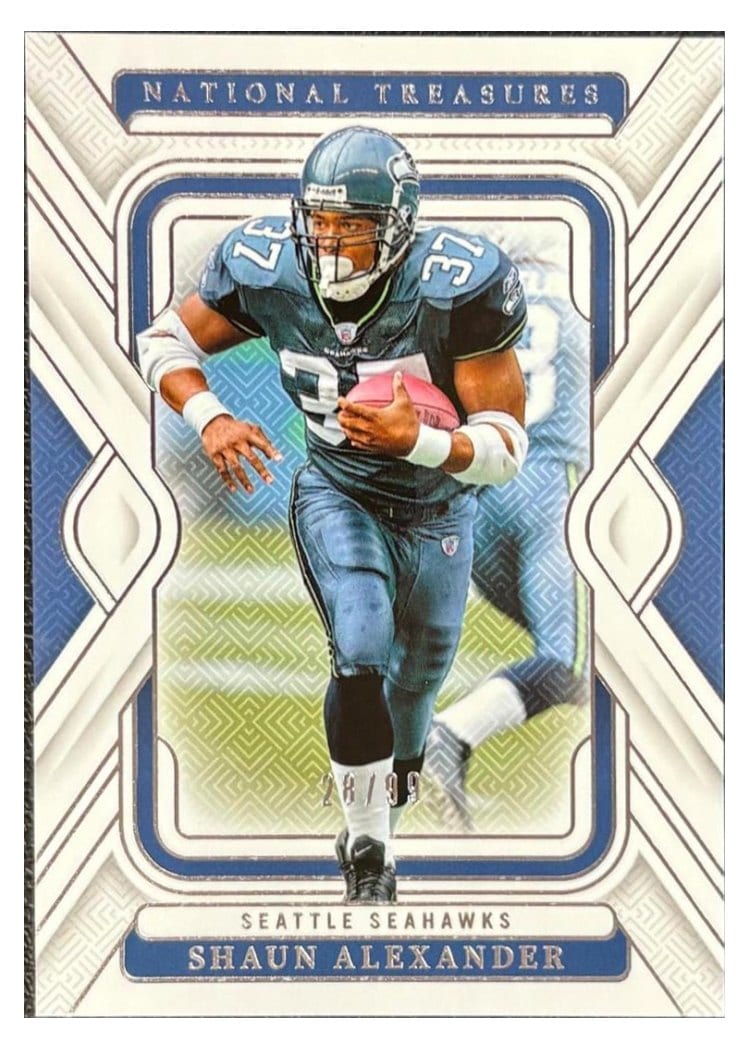 2024 Panini National Treasures Base Set Shaun Alexander #91 card