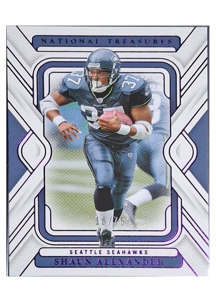 2024 Panini National Treasures Base Set Shaun Alexander #91 card