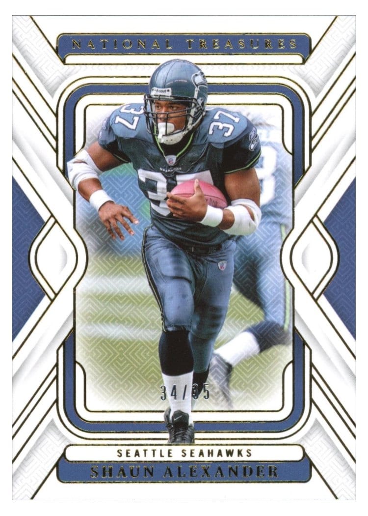 2024 Panini National Treasures Base Set Shaun Alexander #91 card