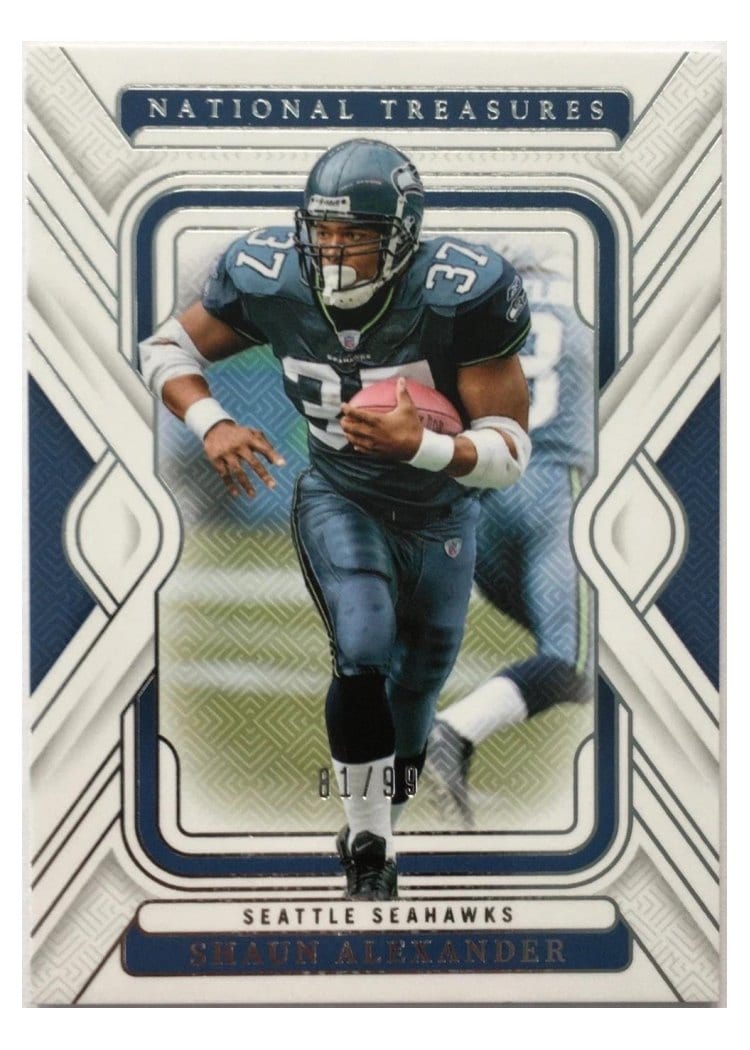 2024 Panini National Treasures Base Set Shaun Alexander #91 card