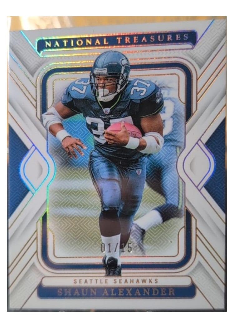 2024 Panini National Treasures Base Set Shaun Alexander #91 card