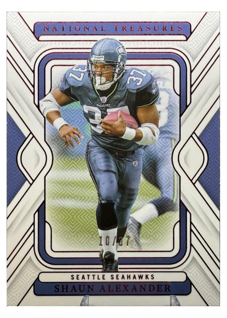2024 Panini National Treasures Base Set Shaun Alexander #91 card
