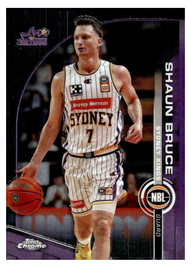 2023-24 Topps Chrome NBL Base Set Shaun Bruce #90 card