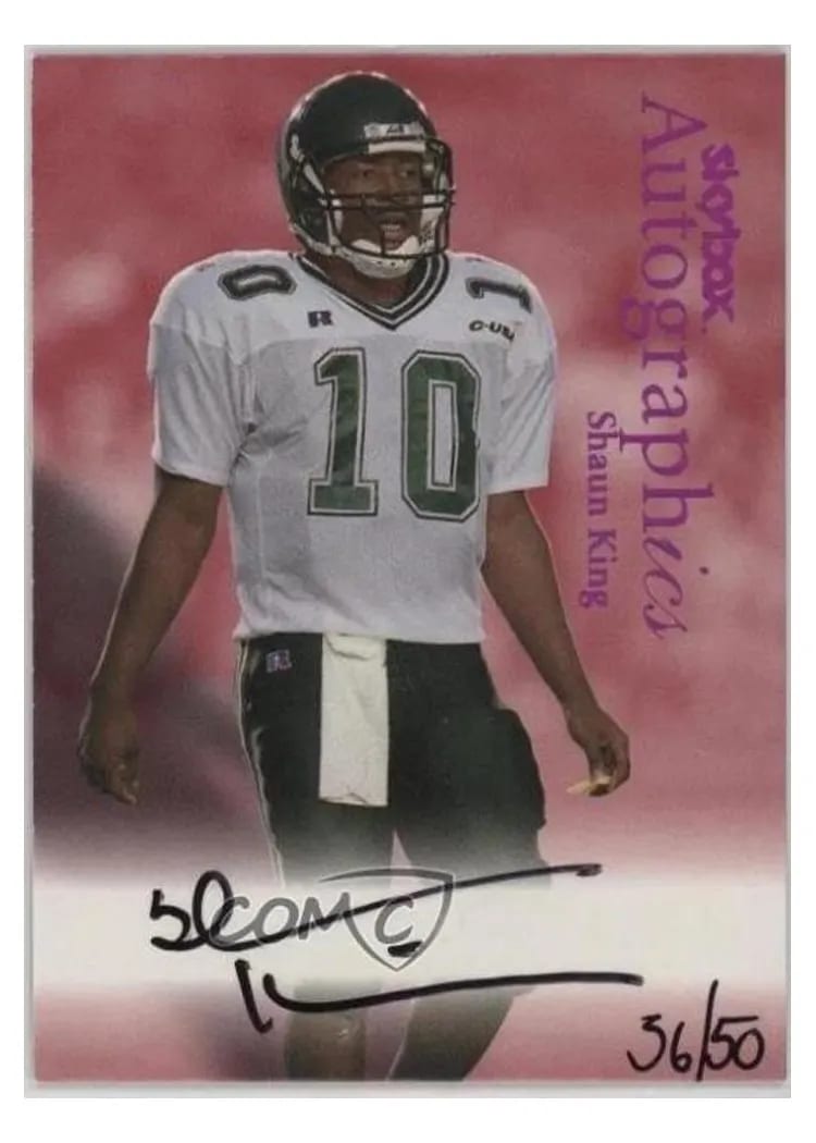 1999 Skybox Premium Autographics Shaun King card