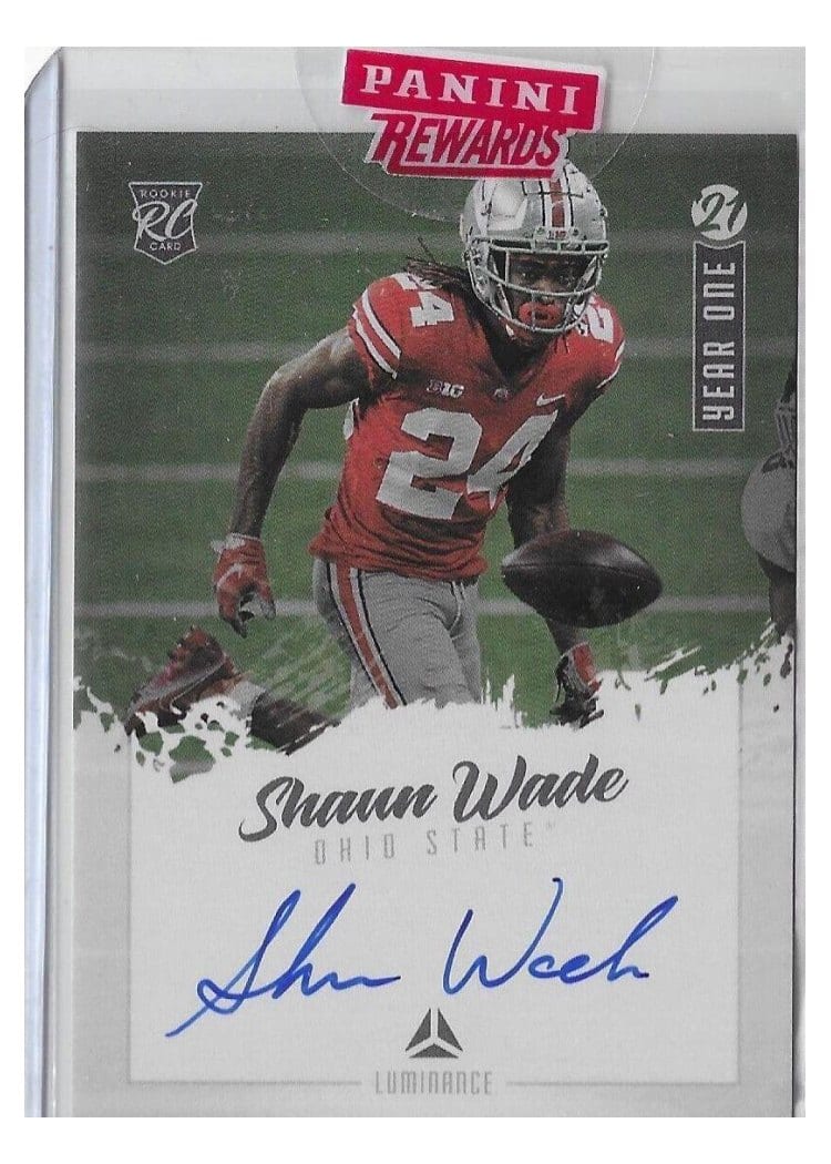 2021 Panini Luminance Year One Signatures Shaun Wade #YO-SW card