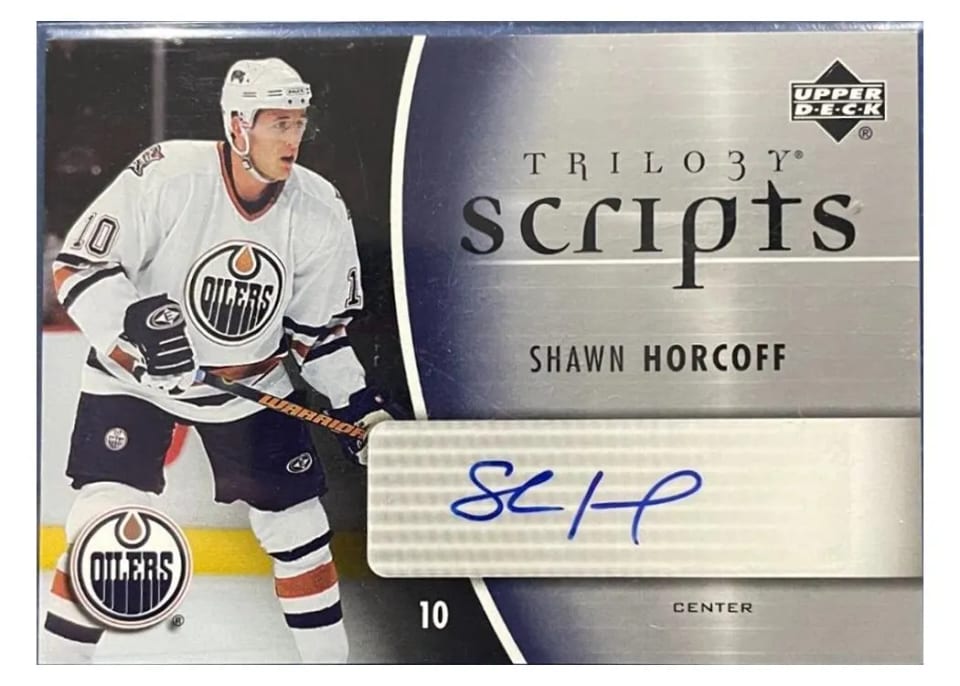 2006 Upper Deck Trilogy Scripts Shawn Horcoff #TS-HO card