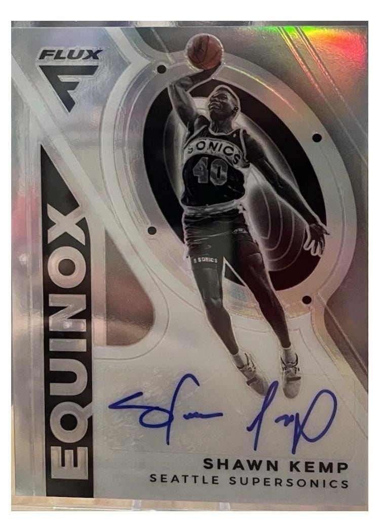 2020-21 Panini Flux Equinox Autographs Shawn Kemp #EQ-SKE card