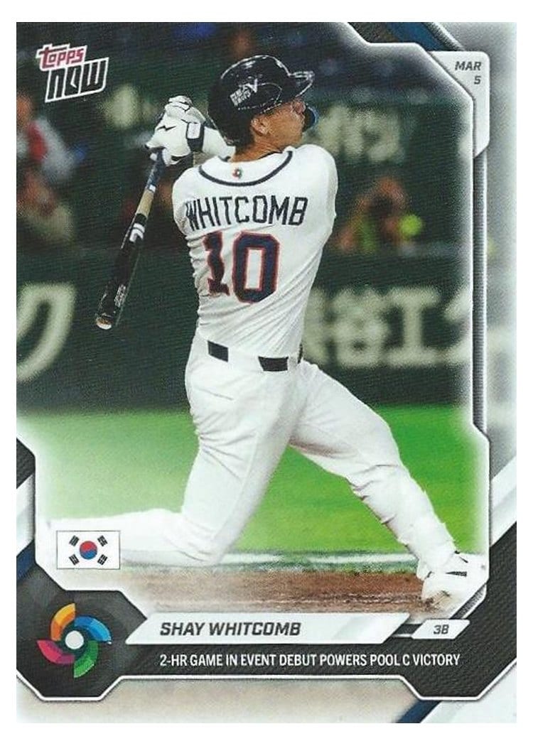 2026 Topps Now WBC Shay Whitcomb #WB3 card