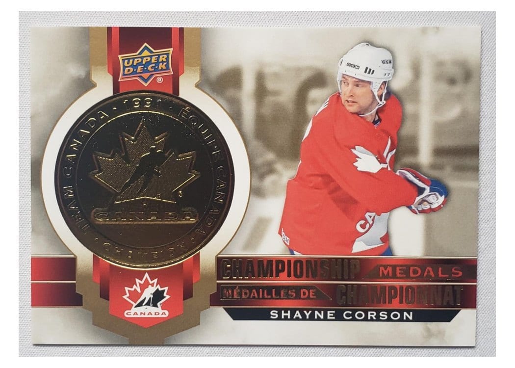 2021-22 Tim Hortons Collectors Series Championship Medals Shayne Corson #M-11 card