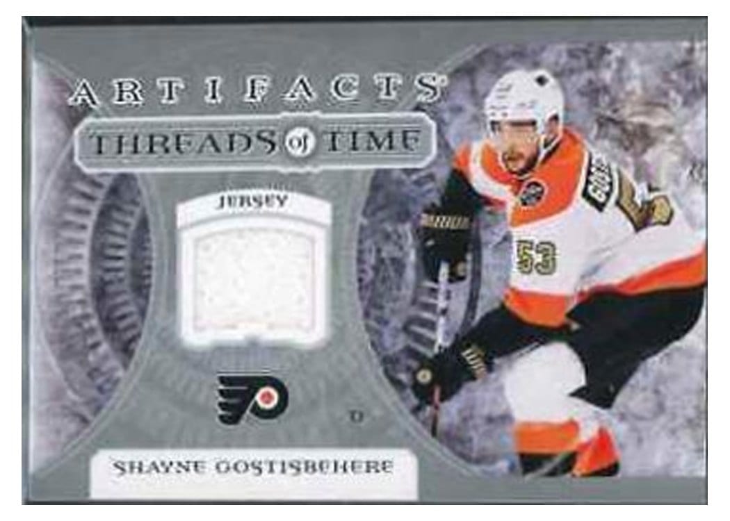 2022-23 Upper Deck Artifacts Threads of Time Shayne Gostisbehere #TT-SG card