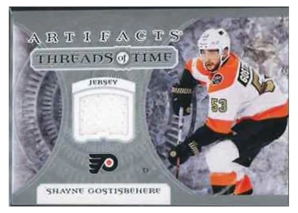 2022-23 Upper Deck Artifacts Threads of Time Shayne Gostisbehere #TT-SG card