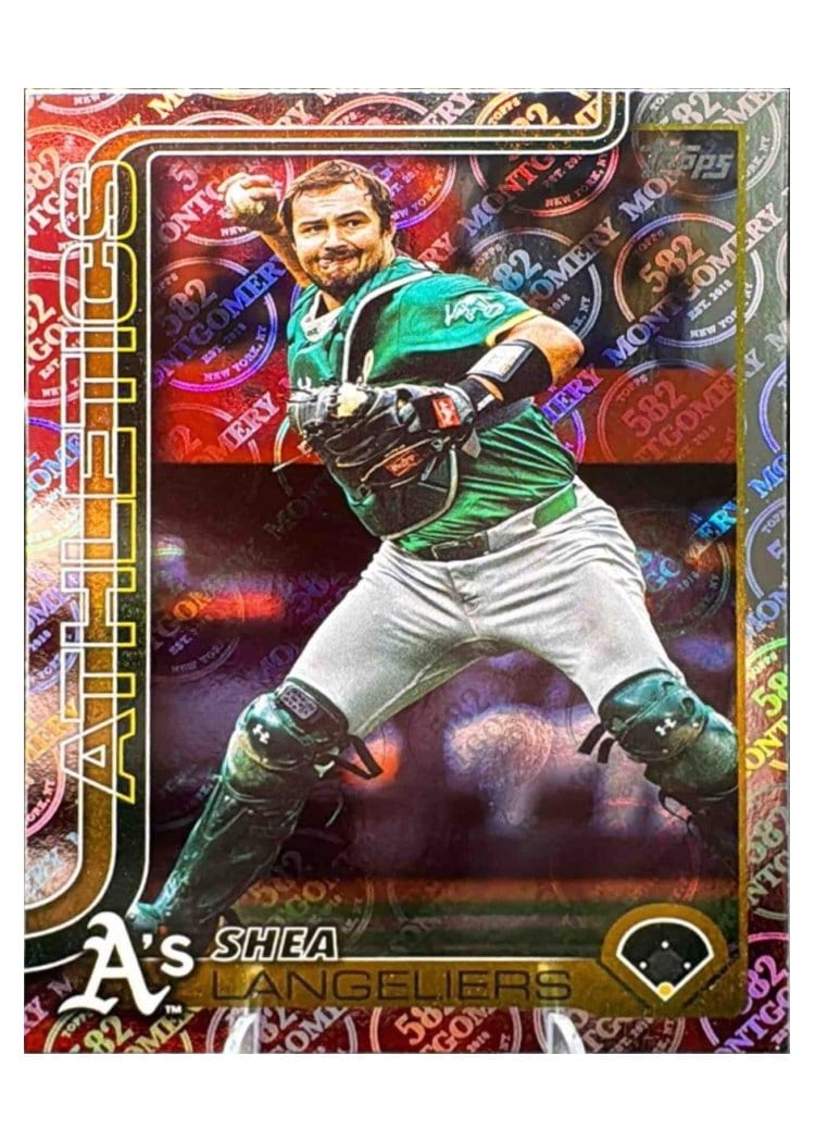2025 Topps Base Set Shea Langeliers Montgomery #158 card