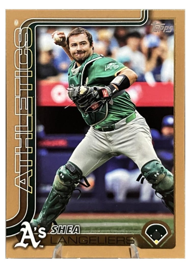 2025 Topps Base Set Shea Langeliers Gold #158 card