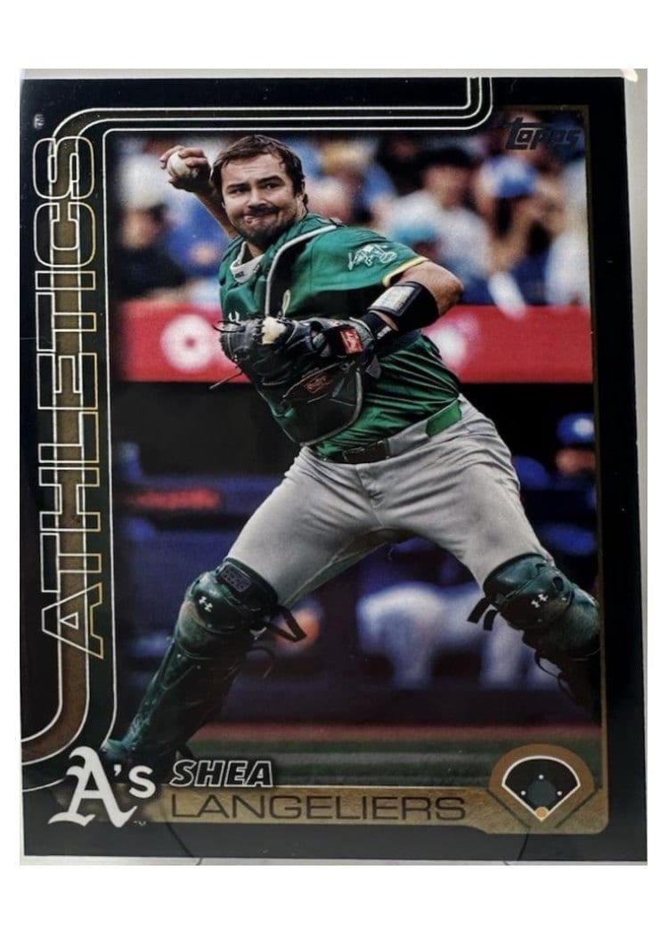 2025 Topps Base Set Shea Langeliers Black #158 card