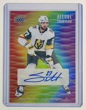 2023-24 Upper Deck Allure Color Flow Full Rainbow Auto Shea Theodore #CFA-ST card
