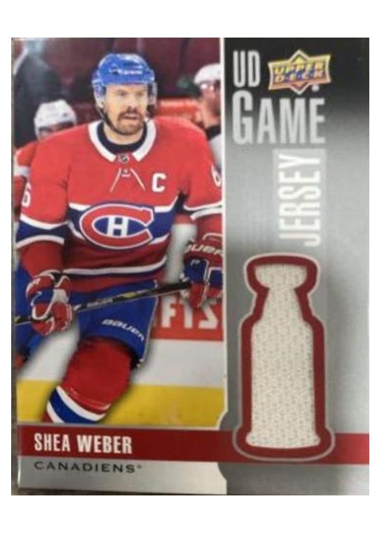 2019-20 Upper Deck UD Game Jersey Shea Weber #GJ-SW card