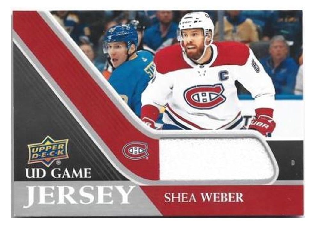 2020-21 Upper Deck UD Game Jersey Shea Weber #GJ-SW card