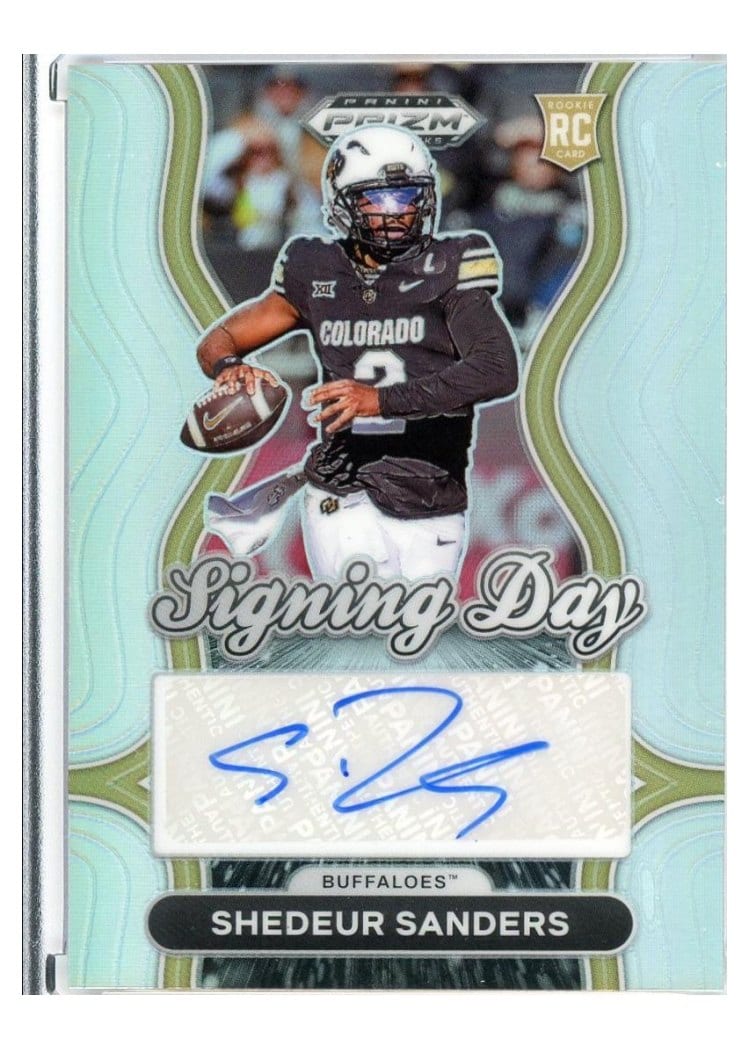 2025 Panini Prizm Draft Picks Signing Day Shedeur Sanders #2 card