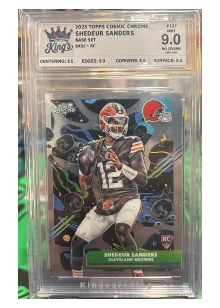 2025 Topps Cosmic Chrome Base Set Shedeur Sanders #127 card
