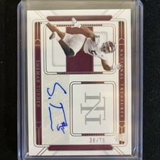 2025 Panini National Treasures Collegiate Team Logo Signatures Shemar Turner #23 card