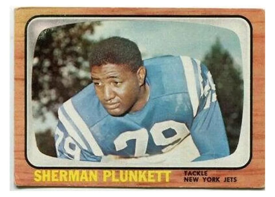 1966 Topps Sherman Plunkett #99 card