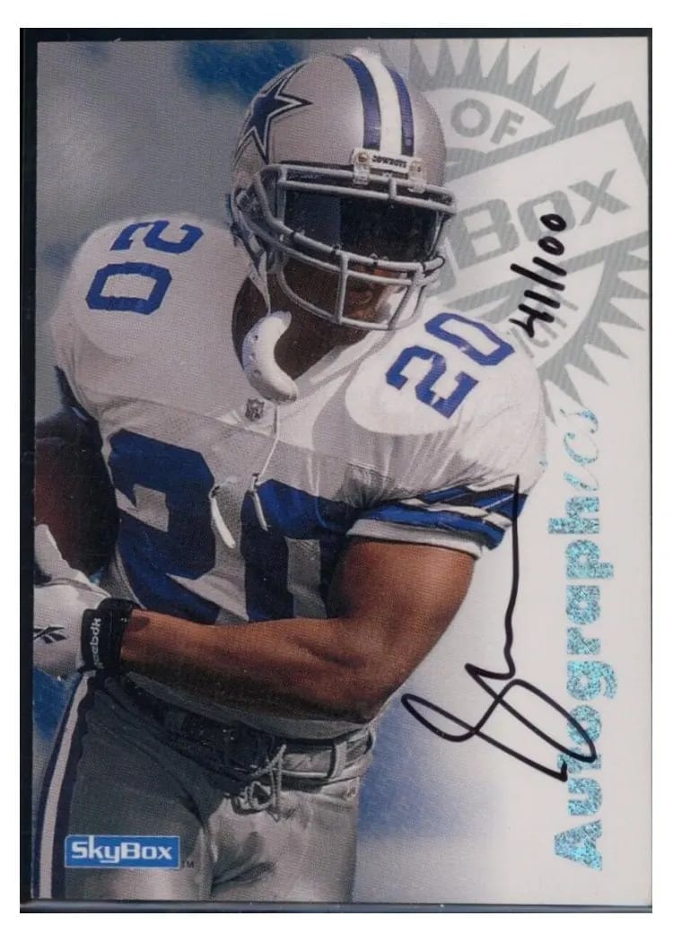 1997 Skybox Premium Autographics Sherman Williams card
