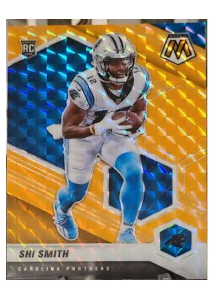 2021 Panini Mosaic Base Set Shi Smith Orange Fluorescent #391 card