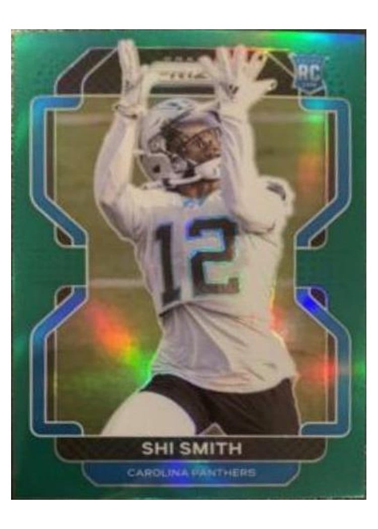 2021 Panini Prizm Base Set Shi Smith Green Shimmer #408 card