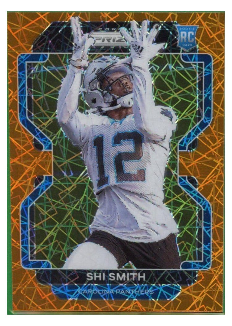 2021 Panini Prizm Base Set Shi Smith Orange Lazer Prizm #408 card