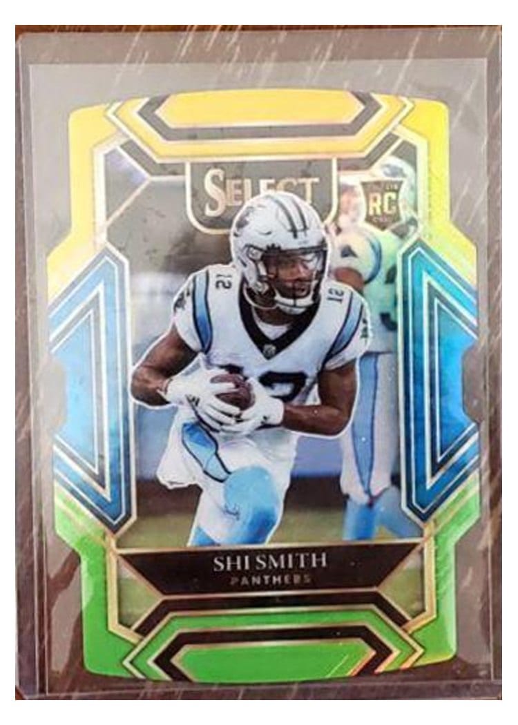2021 Panini Select Base Set Shi Smith Black Gold Die Cut #296 card