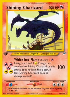 2002 Neo Destiny Shining Charizard #107 card