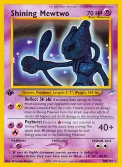 2002 Neo Destiny Shining Mewtwo #109 card