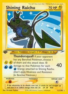 2002 Neo Destiny Shining Raichu #111 card