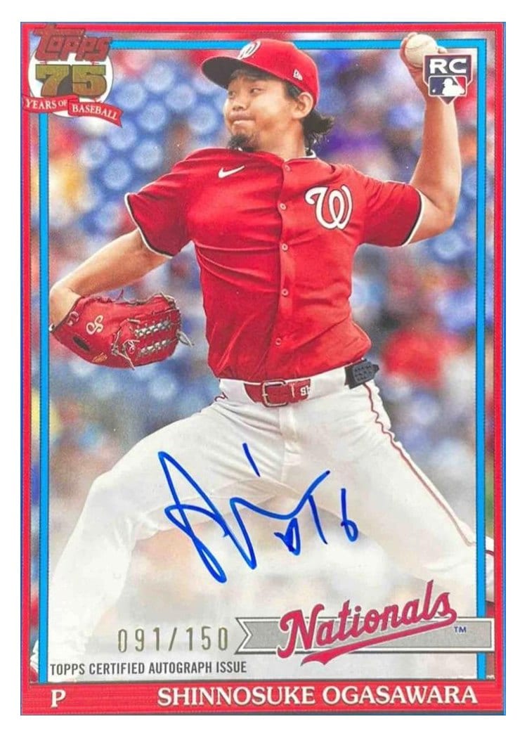 2026 Topps 1991 Topps Autographs Shinnosuke Ogasawara #91A-SHIN card