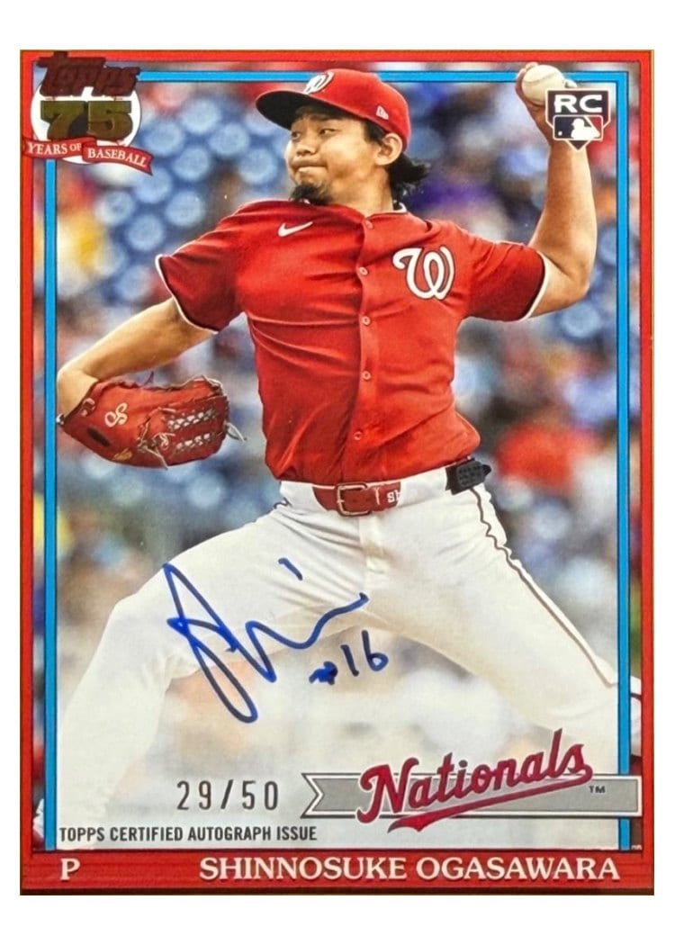 2026 Topps 1991 Topps Autographs Shinnosuke Ogasawara #91A-SHIN card