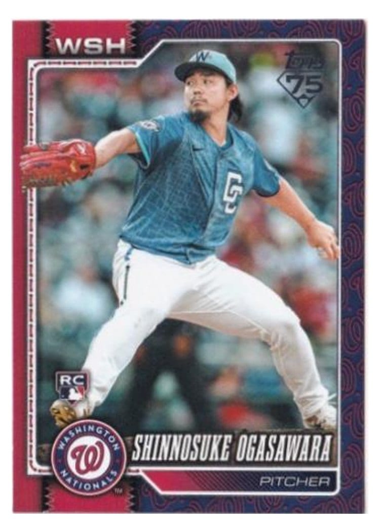 2026 Topps Base Set Shinnosuke Ogasawara Team Color Border Variation #32 card