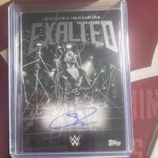 2025 Topps Exalted WWE Wrestling Black and White Signatures Shinsuke Nakamura #BWS-SNK card