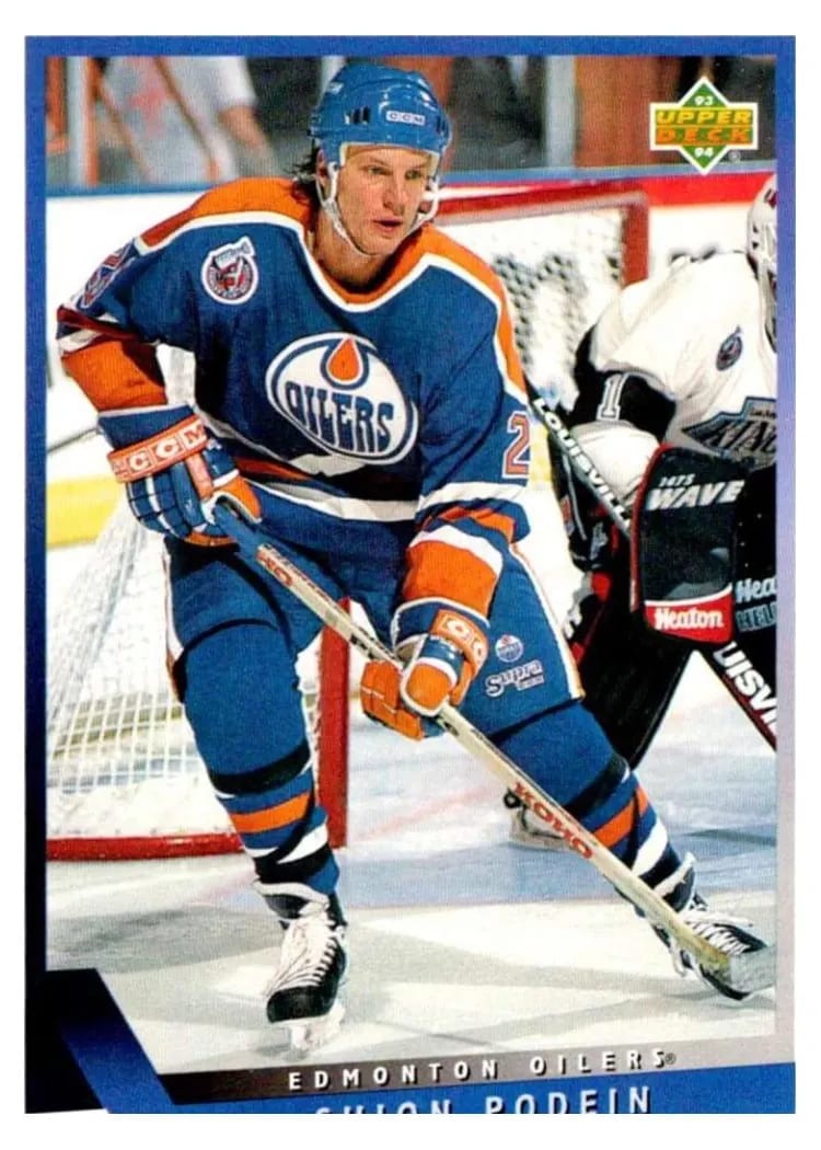 1993 Upper Deck Shjon Podein #60 card