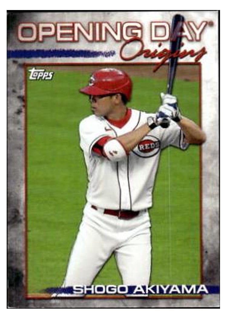 2021 Topps Opening Day Origins Autographs Shogo Akiyama #ODO-10 card