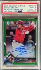 2018 Bowman Chrome Rookie Autographs Shohei Ohtani #BCRA-SO card