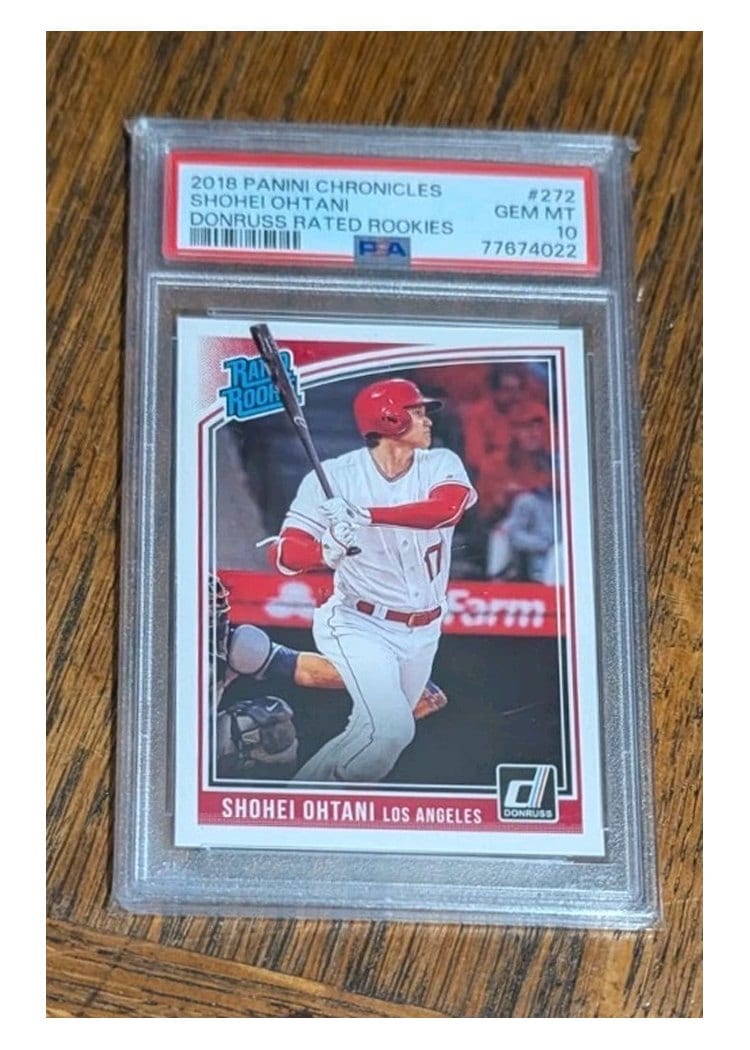 2018 Panini Chronicles Donruss Rated Rookies Shohei Ohtani #272 card