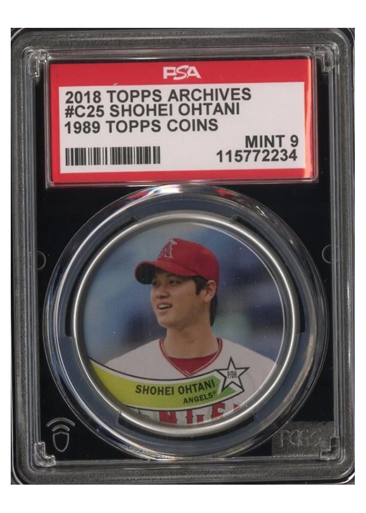 2018 Topps Archives 1989 Topps Coins Shohei Ohtani #C-25 card