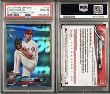 2018 Topps Chrome Shohei Ohtani Refractor #150 card