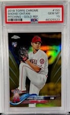 2018 Topps Chrome Shohei Ohtani #150 card