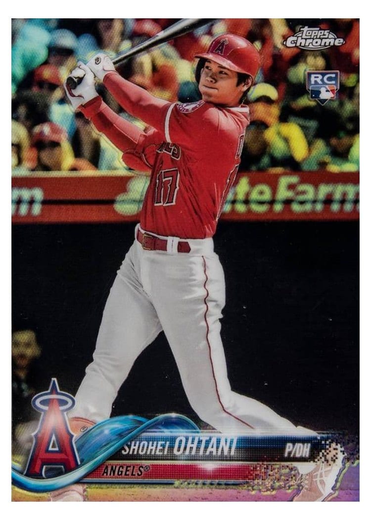 2018 Topps Chrome Complete Set Shohei Ohtani #700 card