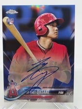 2018 Topps Chrome Rookie Autograph Shohei Ohtani #RA-SO card