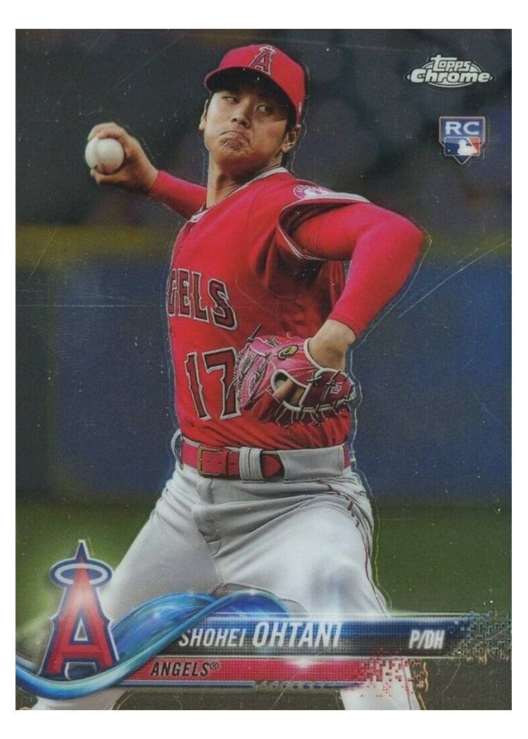 2018 Topps Chrome Update Base Set Shohei Ohtani #HMT1 card
