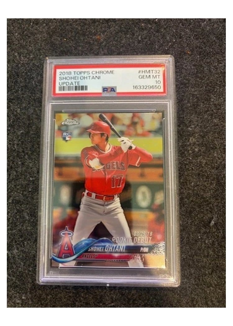 2018 Topps Chrome Update Base Set Shohei Ohtani #HMT32 card